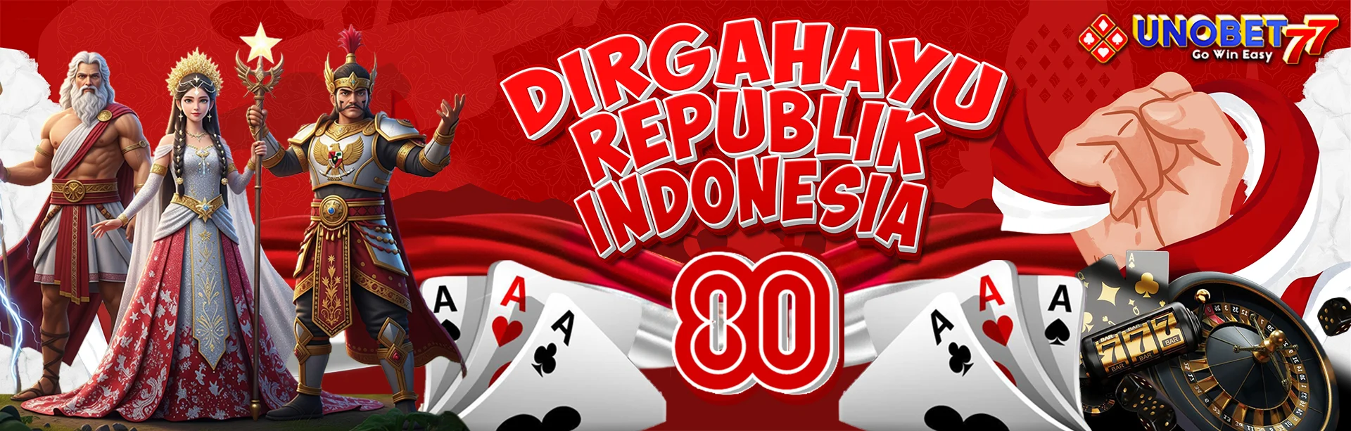 Unobet77 - HUT RI ke 80